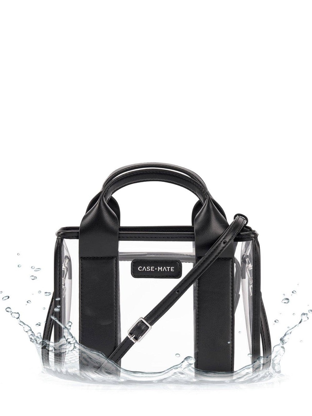 Case-Mate Clear Jelly Stadium Bag Midnight Black Mini Crossbody Tote